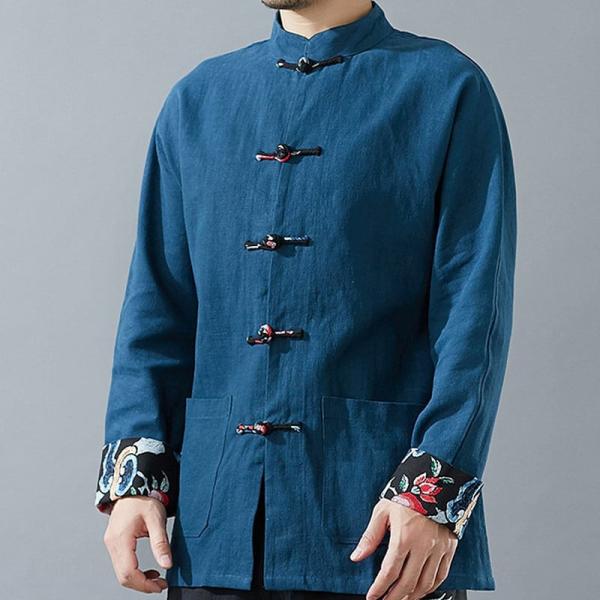 チャイナ服 メンズ 男性用 ジャケット シャツ カンフー服 トップス 中華服 中国服 送料無料 カバーオール エスニック 春 秋 送料無料 Buyee 日本代购平台 产品购物网站大全 Buyee一站式代购 Bot Online