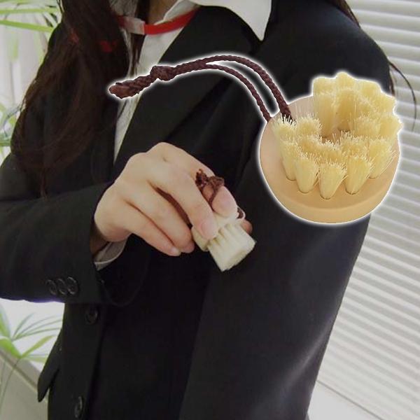 浅草アートブラシ eco プチ洋服ブラシ 豚毛 携帯用 外出先 ホコリ取り アートブラシ社製