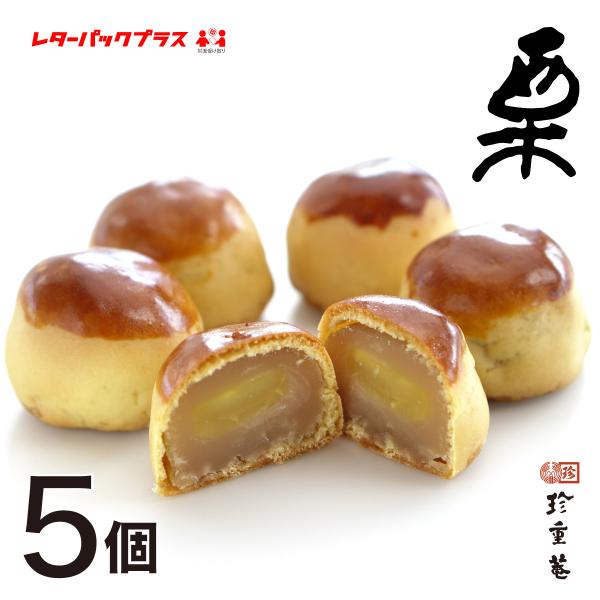 手作りの栗饅頭 5個入 送料無料 ゴロッと大きな栗入り 和菓子 お試し お取り寄せグルメ :KUR-051DF:珍重庵 - 通販 -  Yahoo!ショッピング