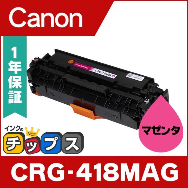 インクのチップス CRG-418MAG （CRG418MAG） キヤノン トナー