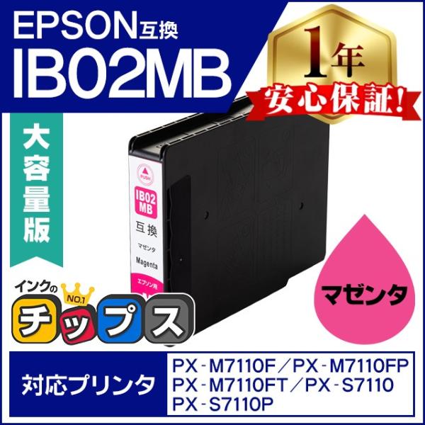 インクのチップス IB02MB エプソン プリンターインク マゼンタ