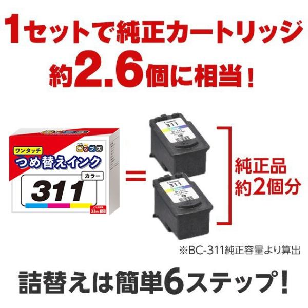 311 311 キャノン プリンターインク カラー 単品 ワンタッチ詰め替えインク 311 Ip2700 Mp490 Mp493 Mp480 Mp280 あすつく Buyee 日本代购平台 产品购物网站大全 Buyee一站式代购 Bot Online
