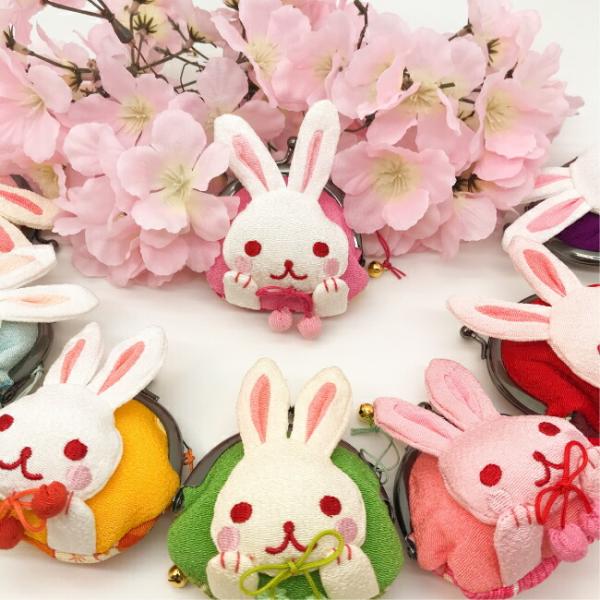 うさこ〜 ハンドメイド ユキエモン がま口ポーチ 3点 ✿パズル ピンク yukiemonがま口ポーチ Y-3 | 陽氣屋オンラインショップ