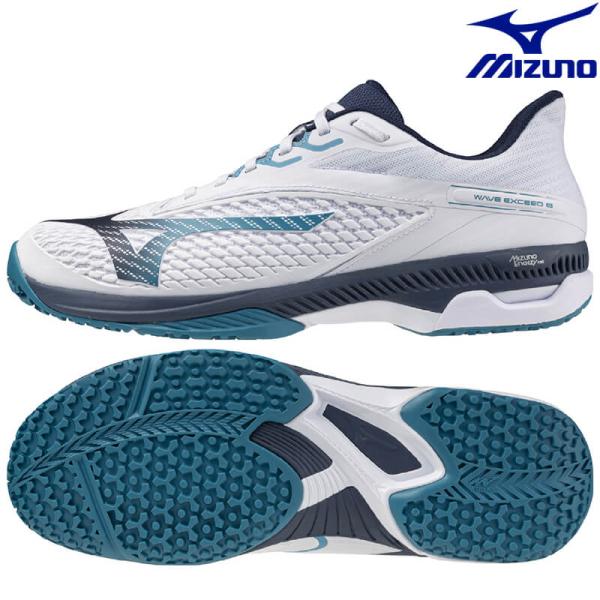 ミズノ MIZUNO テニスシューズ オムニ クレー メンズ レディース ウエーブエクシード6 WIDE OC 61GB251318 MIZUNO（ミズノ） テニスシューズ ウエーブエクシード6 WIDE OC