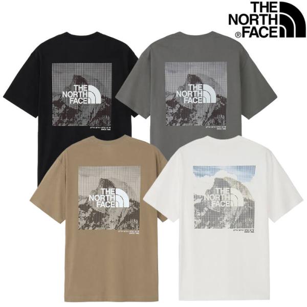 THE NORTH FACE ザ・ノース・フェイス ショートスリーブハーフドームデジタルスクエアロゴティー NT32657 2026SS ノースフェイス メール便対応
