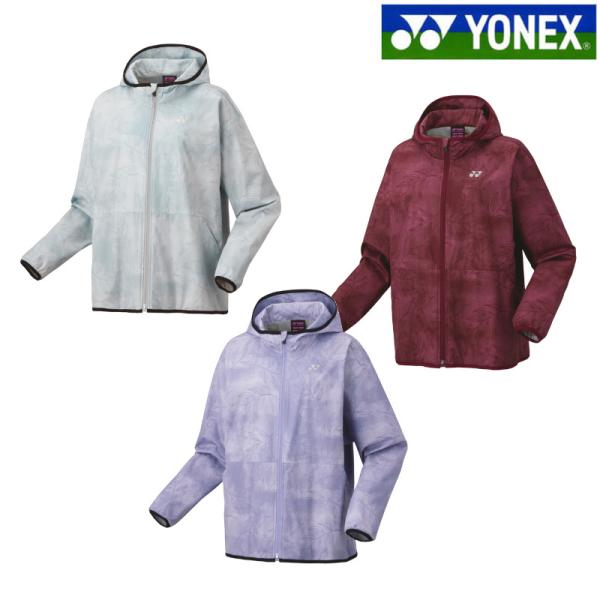 YONEX （ヨネックス） テニス ウインドウェア ウィメンズ裏地付ウィンドウォーマーパーカー 【ワインレッド】 78075 266 ウインドシャツ ジャケット レディース 女性用 ワインレッド 赤 紫 24FW {NP} YONEX（ヨネックス） 裏地付ウィンドウォーマーパーカー 78075