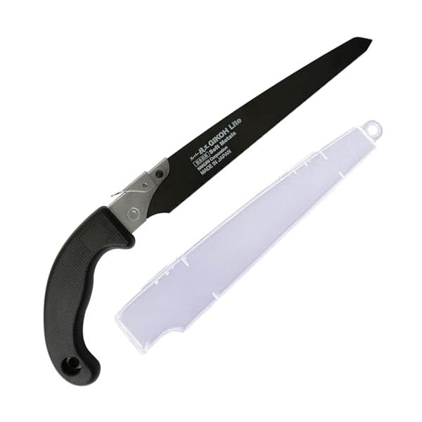 他サイト： 角利(KAKURI) 替刃式 ノコギリ スーパー技工 本体 刃渡210mm 収納ケース付 粗大ゴミ解体用 のこぎり 鋸 黒刃 日本製ブレード使用の商品画像