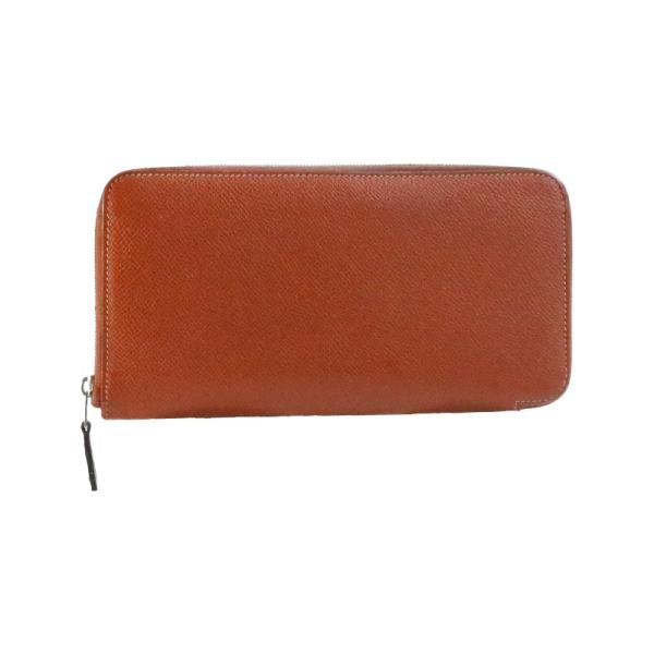 【美品】　エルメス アザップロング シルクイン　ブラウン　長財布　レザー　茶 HERMES（エルメス） 中古 アザップロング シルクイン 長財布 □R刻印