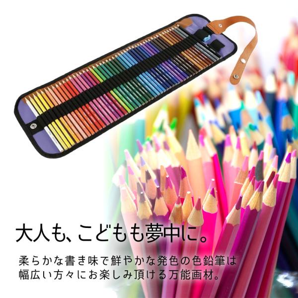 色鉛筆 50色 セット 色鉛筆画の描き方 油性色鉛筆 収納ケース付 鉛筆削り付 塗り絵 筆記用具