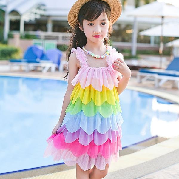 送料無料レインボー ワンピース 女の子 子供ワンピース 子供ドレス フォーマル 結婚式 発表会 女の子 子供服 フォーマルドレス フラワーガール ビー Buyee Buyee 日本の通販商品 オークションの代理入札 代理購入