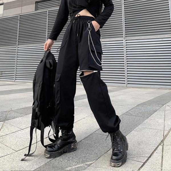ヒップホップ ワイドパンツ ヒップホップ 運動パンツ ストレート レディース ゆったり 公演服 原宿風 ストリート風 ダンスウェア ズボン カジュアル ステージ 速くおよび自由な