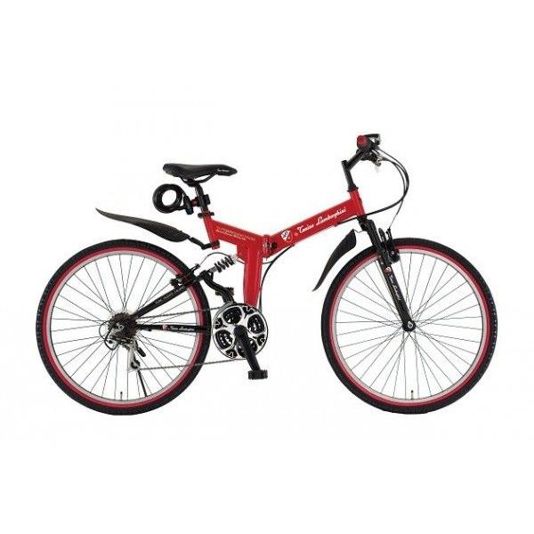 ランボルギーニ 自転車 26インチ 折畳み 写真