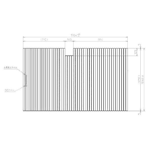  Ĉӂ TOTO Cӂ X[p[GNZgoXp yʃVb^[ ӂ OF1764×1060mm PCS1801#N11 i֕i PCS1801#NW1 jgg