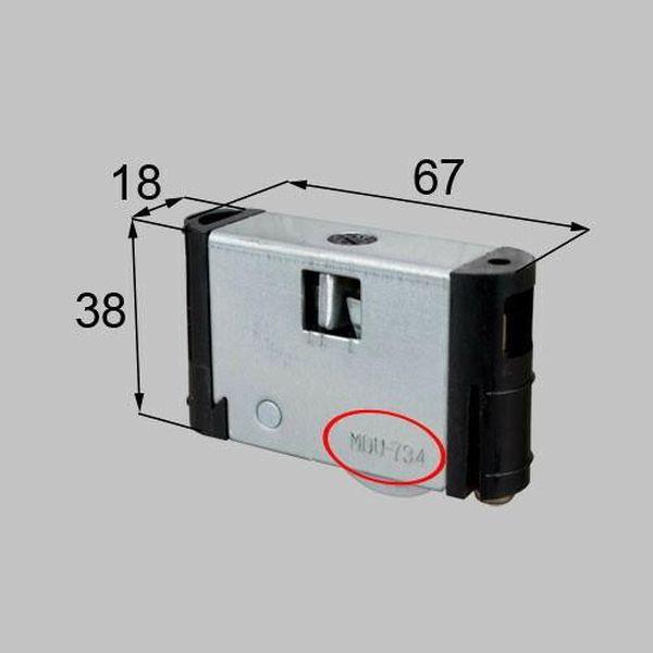 部品名 : 引戸用調整戸車商品コード : MDU734内容物 : 本体（MDU734）×１FLシリーズ