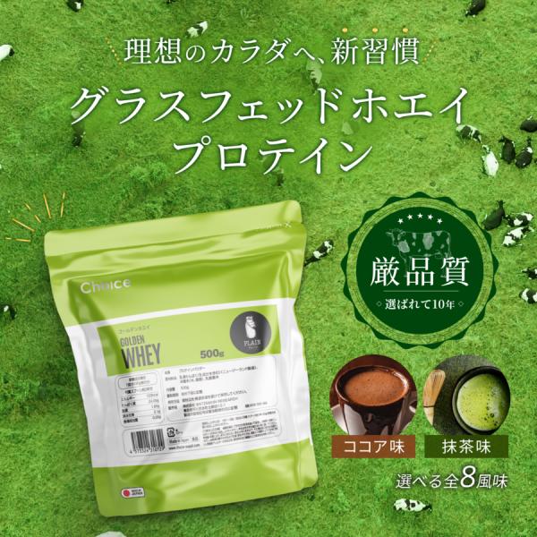 グラスフェッド・ホエイプロテイン GOLDEN WHEY ゴールデンホエイ 500g