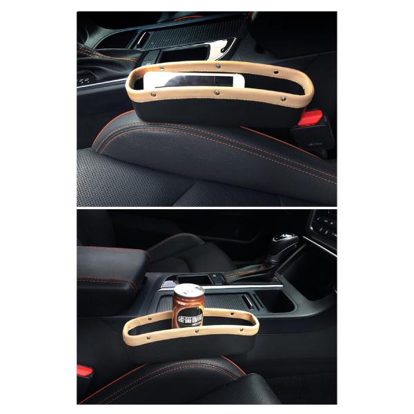 車 収納 車隙間収納 全品送料無料 車用 サイド収納ボックス シートポケット コンソール 共通 運転席 送料無料 助手席 Puレザー カー用品 差し込みタイプ