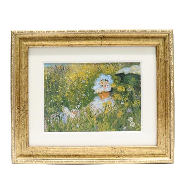 モネ ラプレリー 名画 アートフレーム インテリア 壁掛け 絵画 アート MW-02405 額入り ミュージアムシリーズ おしゃれ 上品 24×2