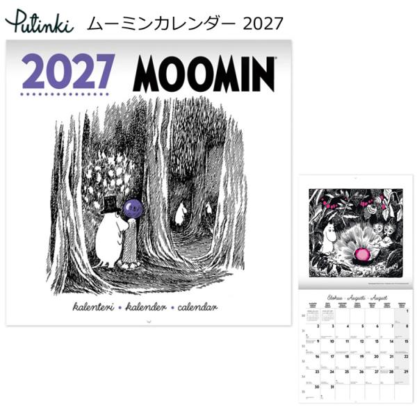 ムーミン カレンダー 2027 壁掛け PTK050798 プティンキ MOOMIN ムーミンカレンダー 2027年 30×30cm スクエア P