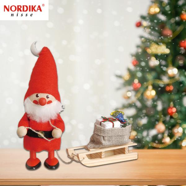NORDIKA nisse ノルディカニッセ そりを引いたサンタ 定形外 送料無料 サンタ レッド NRD120060 ノルディカ 人形 クリスマ