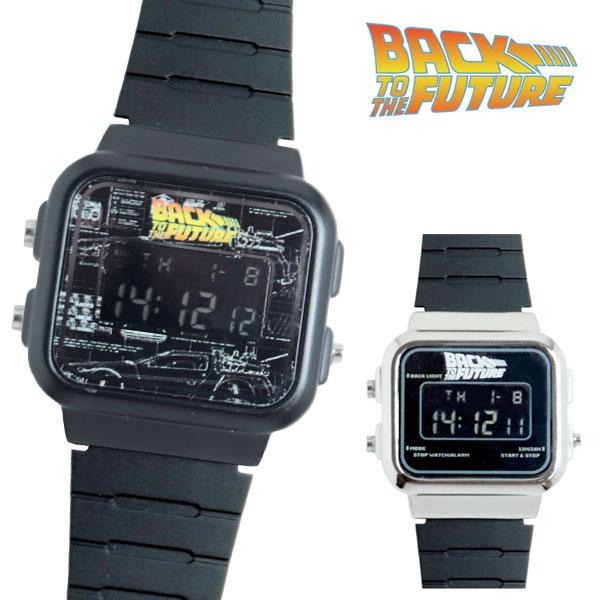 腕時計 バック・トゥ・ザ・フューチャー BACK TO THE FUTURE BTF003 デジタル時計 定形外 送料無料 アラーム機能 スヌーズ