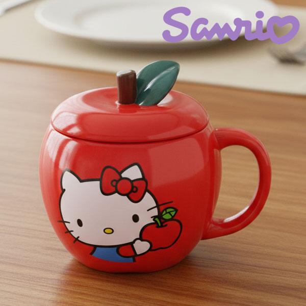 ハローキティ リンゴマグ 330ml フタ付き SAN4357 サンリオ マグカップ コップ マグ 蓋付き りんご ギフト 新生活 お祝い