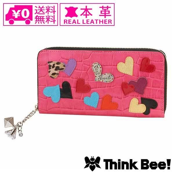 送料無料 Think Bee! シンクビー ハーツオブハーツ ラウンド 長財布