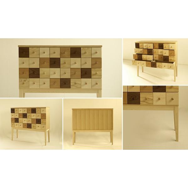 ビスコット ドロワー ラルゴ 受注生産 国産 日本製 キャビネット チェスト 電話台 無垢材 北欧 グラナータ Hwerner Dk