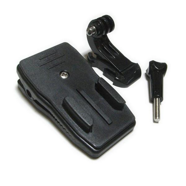 主な材質：プラスティックお手持ちのGoPROをベルト等に簡単に取付けることが出来る回転式クリップ・マウントアクセサリ。サイズ：8.5cm X 4.5cm X 4cm　クリップ部口径：4cmシマノのCM-1000やSJ4000でもお使い頂けま...