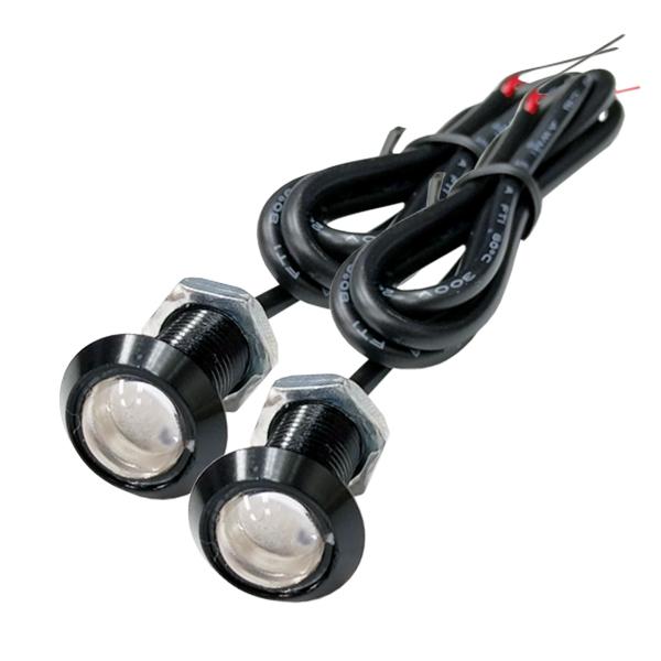 超小型 スポットライト 18mm イーグルアイ 薄型 LED デイライト