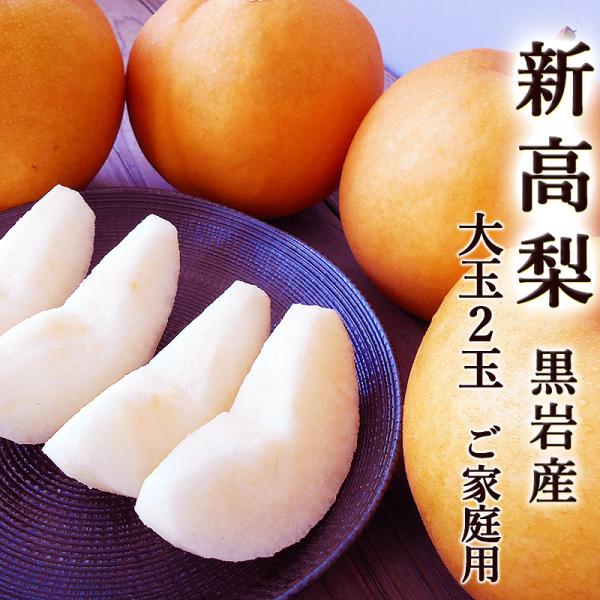 梨 新高梨 黒岩産 にいたかなし 超大玉２玉セット 送料無料 約800g/1玉 高知産 佐川町 ご家庭用 超大玉限定 産地直送 国産 甘い 高糖度 梨 ナシ