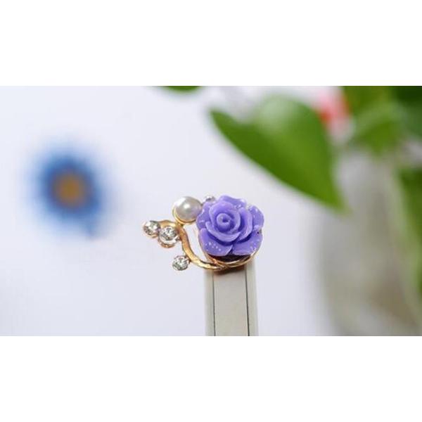 スマホ ピアス ローズ パール スマートフォン イヤホンジャック おしゃれ チャーム キラキラ 人気 バラ 薔薇 花 フラワー スワロ かわいい アクセサリー Buyee Servicio De Proxy Japones Buyee Compra En Japon