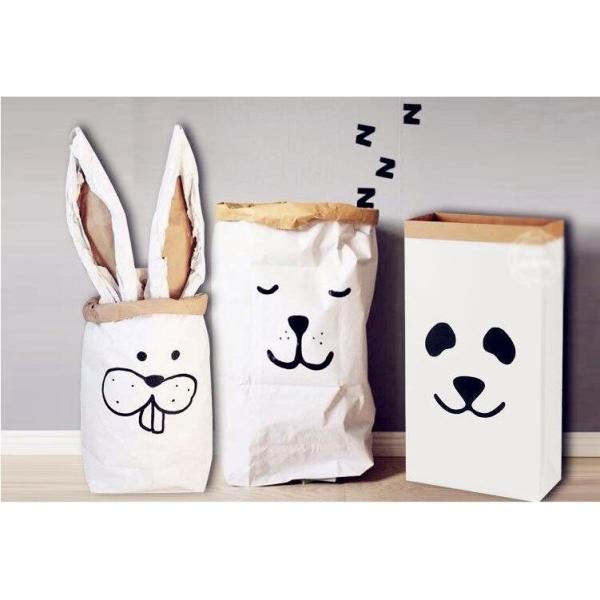 ペーパーバッグ/紙袋/北欧/おもちゃ入れ/収納/インテリア/収納ボックス/米袋/ゴミ箱/リサイクル お洒落【メール便不可】 /【Buyee】  