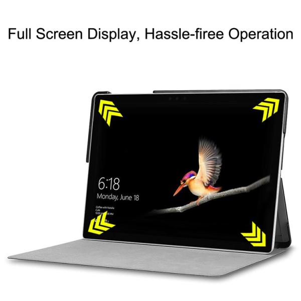 高品質Microsoft Surface Go用手帳型レザーケース 保護カバー 3つ折り 横開き 全方位保護スタンドカバー キーボード付けたまま収納可 便利なペンホルダー付き 高品質Microsoft Surface Go用手帳型レザーケース 保護カバー 3つ折り 横開き 全方位保護スタンドカバー キーボード付けたまま収納可 便利なペンホルダー付き