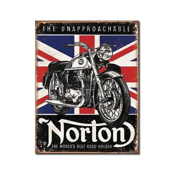 ブリキ看板 NORTON - BEST Roadholder 1953 ティンサインプレート