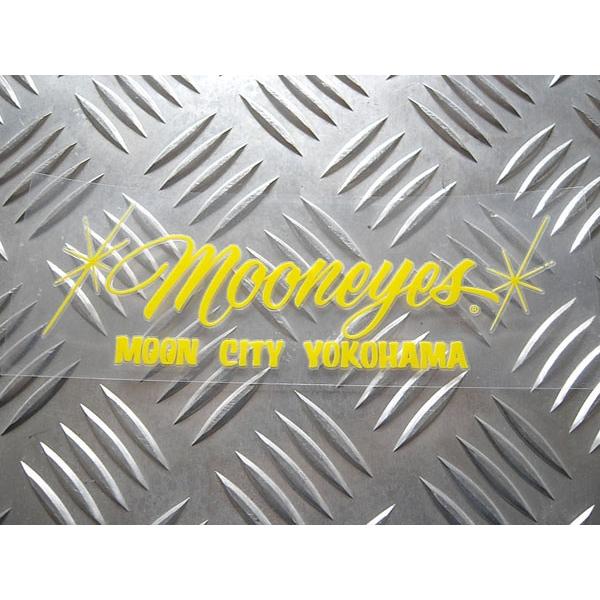 MOON CITY YOKOHAMA ステッカー イエロー ムーンアイズ MOONEYES