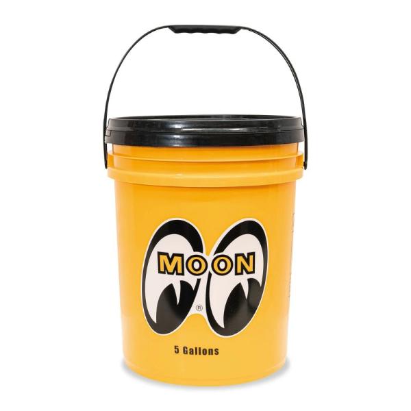 【イエロー】MOONEYES バケツ 5ガロン 20L / ムーンアイズ ストレージ 洗車 ガレージ アウトドア アメリカ雑貨