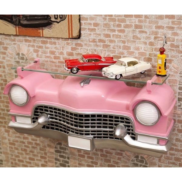カーシェルフ コブラ風 飾り棚 カーヘッドシェルフ アメリカン雑 CAR HEADシェルフ インテリア 棚 Blue Car シェルビー コブラ