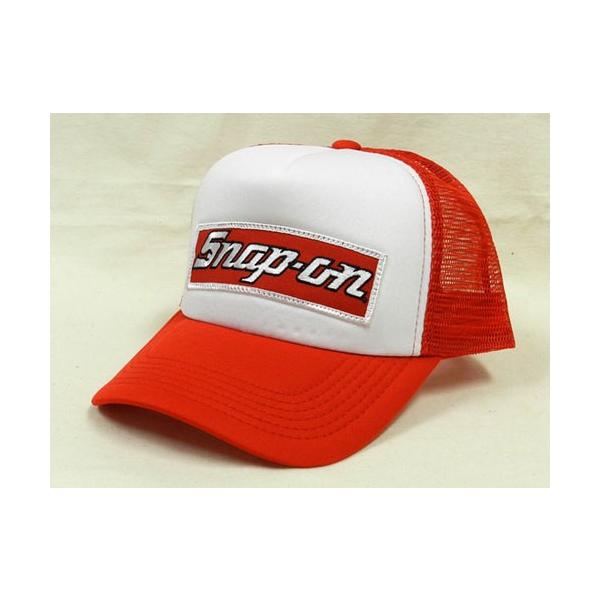 メッシュキャップ Snap-on レッド スナップオン トラッカーキャップ アメリカ雑貨 アメリカン雑貨