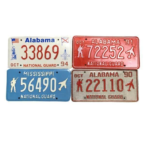 Used ナンバープレート ミリタリーセット ナショナルガード 4枚セット 1021 2 ライセンスプレート アメリカン雑貨 アメ雑 5153 Choppers 通販 Yahoo ショッピング