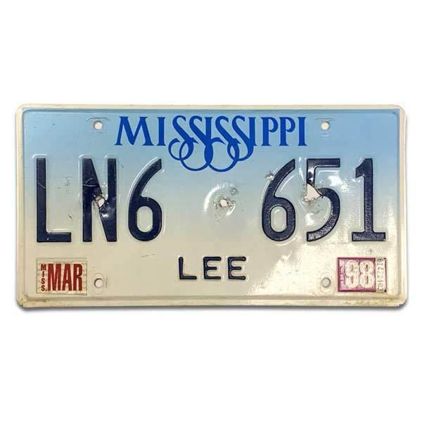 弾痕付き Used ナンバープレート ミシシッピー州 Mississippi アメリカン雑貨 5434 Choppers 通販 Yahoo ショッピング