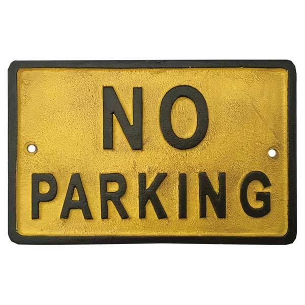 出店10周年記念 特価】アイアンプレート [NO PARKING / SLW051
