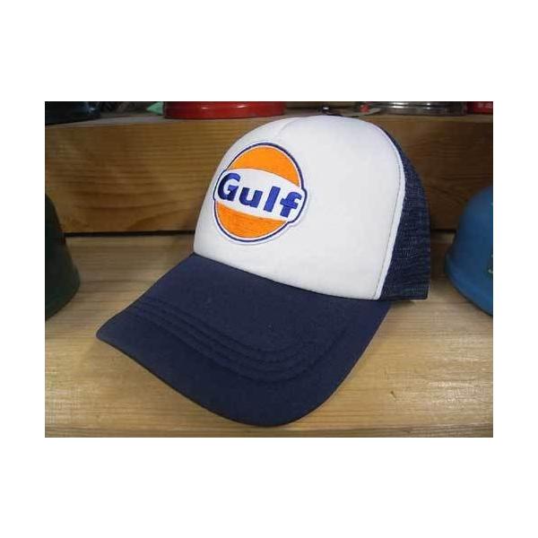 メッシュキャップ Gulf ガルフ ネイビー トラッカーキャップ アメリカ雑貨 アメリカン雑貨