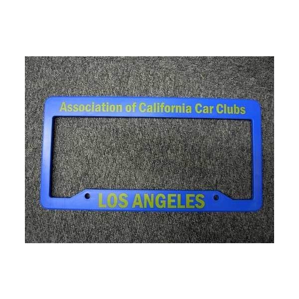 カリフォルニア カークラブ California Car Club ナンバープレートフレーム ブルー  アメリカ雑貨 アメリカン雑貨