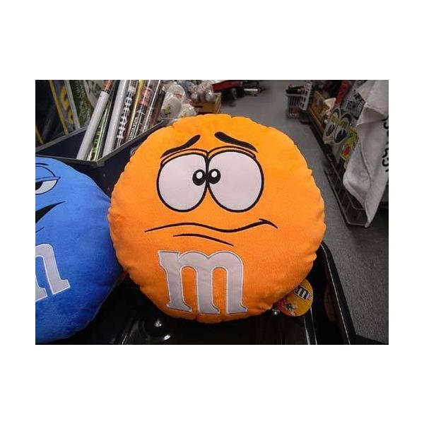 M&M's クッション オレンジ エムアンドエムズ アメリカ雑貨 アメリカン