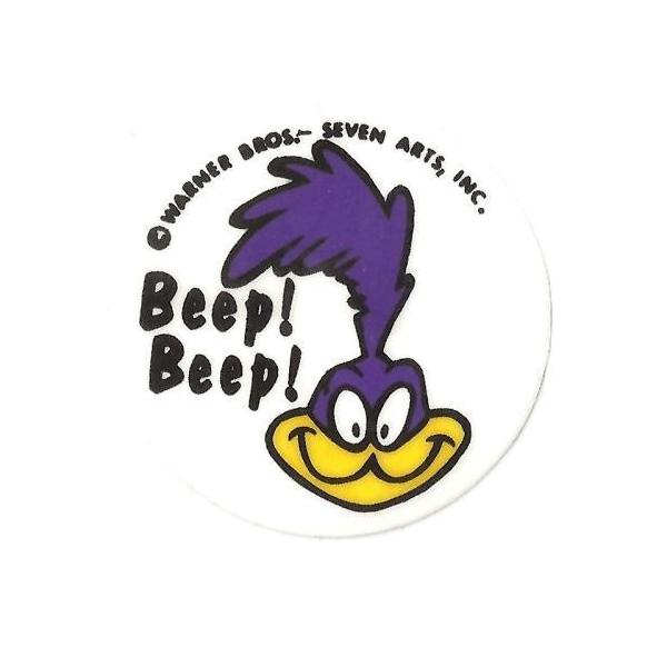 激レア ロードランナー トロフィー Beep Beep ロードランナー ステッカー BEEP!BEEP! RR-FC300 : アメリカン