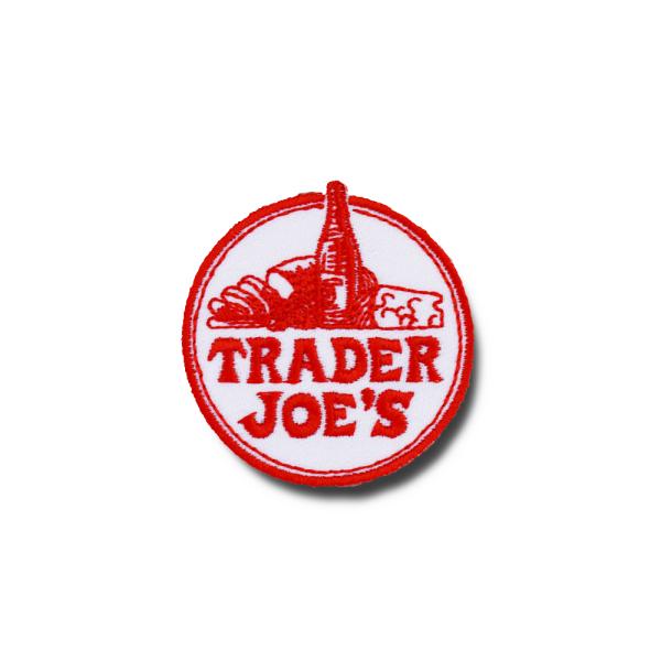 ミニワッペン TRADER JOES トレーダージョーズ (4.5x4.7cm) [MW181] 手芸 パッチワーク アメ雑 アメリカン雑貨