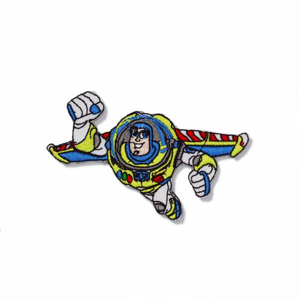 ワッペン Buzz バズ (9.5x6.5cm) /手芸 パッチ アメ雑 アメリカン雑貨 トイストーリー ディズニー ピクサー