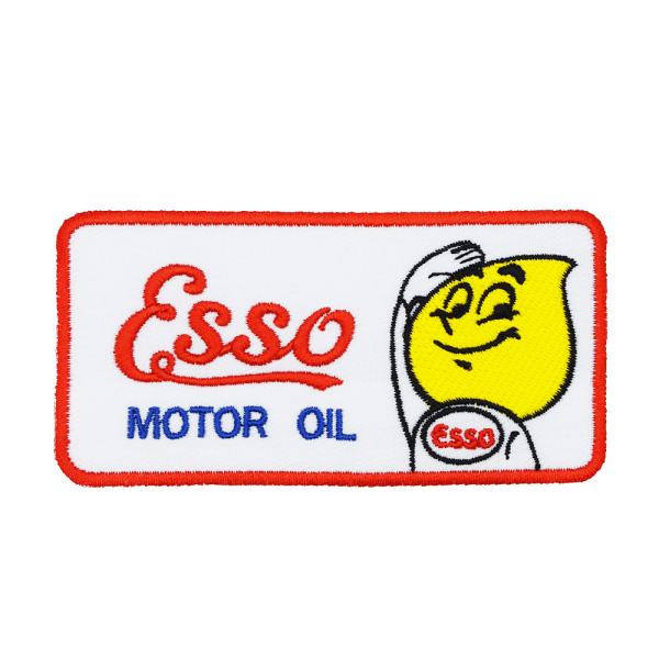 【メール便可】ワッペン #633 ESSO BOY スクエア(10×5cm) / 手芸 パッチ カスタム モーター 車 バイク アメリカン雑貨