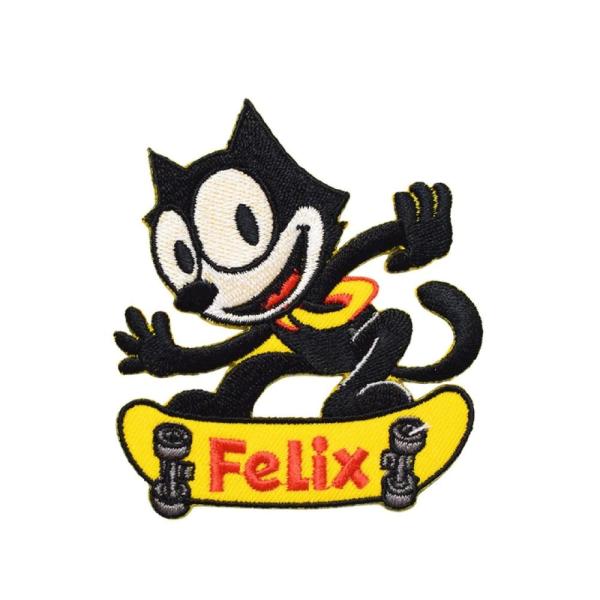ワッペン FELIX E373 (8.0x6.9cm) / フィリックス 手芸 パッチ カスタム モーター 車 バイク アメリカン雑貨