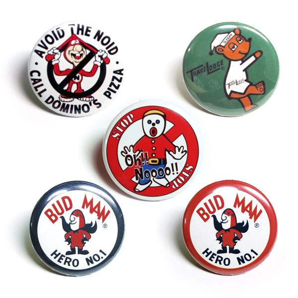 追跡メール便 送料無料】アメリカな缶バッチ5個SET [B] / 缶バッジ